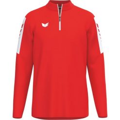 Erima Intro Training Top Red - treningowa bluza z nadrukiem Erima Wings. Czerwone bluzy męskie Erima, l, bez wzorów, z materiału, bez kaptura. Za 160.50 zł.