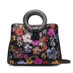 Torebka Laura Vita. Czarne torebki do ręki damskie Laura Vita, bez wzorów, klasyczne, bez dodatków. Za 189.99 zł.