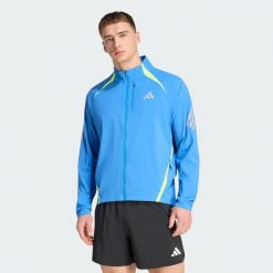 Kurtka adi365 FORMOTION. Niebieskie kurtki męskie Adidas, bez wzorów, do biegania. Za 439.00 zł.