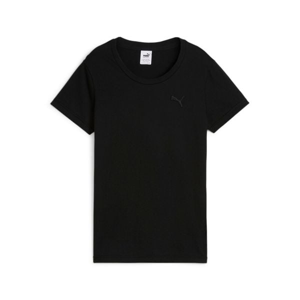 Koszulka damska Puma Better Essentials Mif. Czarne koszulki sportowe damskie Puma, m, z aplikacjami, z bawełny, bez kołnierzyka, bez ramiączek, na fitness i siłownię. Za 153.75 zł.
