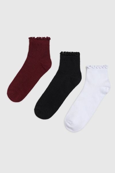 Skarpety 3-pack. Skarpety damskie MOODO, bez wzorów, z bawełny. Za 34.99 zł.