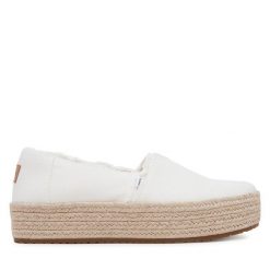 Espadryle Toms. Białe espadryle damskie Toms, bez wzorów, bez obcasa, bez zapięcia. Za 389.99 zł.