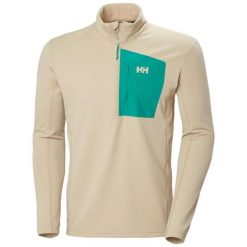 Bluza z zamkiem 1/2 Helly Hansen Versalite Fleece. Brązowe bluzy męskie Helly Hansen, m, bez wzorów, z elastanu, bez kaptura. Za 363.00 zł.