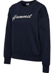 Hummel Bluza treningowa hmlCLUB W z miękkim wnętrzem – NIGHT SKY. Niebieskie bluzy sportowe damskie Hummel, m, bez wzorów, z bawełny, bez kaptura, na fitness i siłownię. Za 214.50 zł.