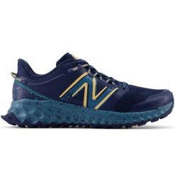 Buty damskie New Balance Fresh Foam Garoé WTGARON1 – granatowe. Niebieskie obuwie sportowe damskie New Balance, bez wzorów, z materiału, do biegania. Za 299.99 zł.