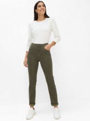 BRAX Spodnie - Mary Kobiety Lyocell zielony, 44. Zielone spodnie materiałowe damskie Brax, s, bez wzorów, z jeansu. Za 499.95 zł.