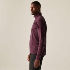 Freethink II Męski polar narciarski z zamkiem błyskawicznym. Fioletowe bluzy męskie Dare 2b, na zimę, m, bez wzorów, z polaru, bez kaptura. Za 79.99 zł.