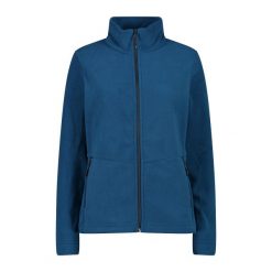 Damska polarowa kurtka turystyczna CMP. Niebieskie kurtki damskie CMP, bez wzorów, z polaru, bez kaptura, trekkingowe. Za 362.70 zł.