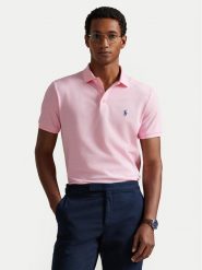 Polo Ralph Lauren Polo 710941439502 Różowy jasny Custom Slim Fit. Czerwone koszulki polo męskie Polo Ralph Lauren, m, bez wzorów, z bawełny, bez ramiączek. Za 594.99 zł.