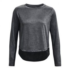 Koszulka treningowa damska Under Armour Tech Vent. Szare bluzy sportowe damskie Under Armour, l, bez wzorów, sportowe, bez kołnierzyka. Za 269.99 zł.