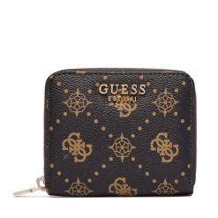 Portfel Guess. Brązowe portfele damskie Guess, z aplikacjami. Za 214.99 zł.