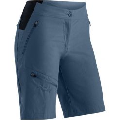 Damskie spodenki turystyczne Maier Sports Inara. Niebieskie szorty damskie Maier Sports, na lato, l, bez wzorów, z materiału, klasyczne. Za 365.75 zł.