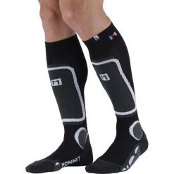 Skarpetki Monnet Backside+. Szare skarpety damskie MONNET, bez wzorów, z materiału. Za 122.50 zł.