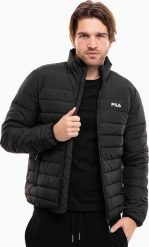Kurtka męska Fila Kurtka męska Fila Butzbach czarna FAM0456 80010 S. Czarne kurtki męskie Fila, m, bez wzorów, bez kaptura. Za 315.64 zł.