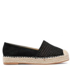 Espadryle Jenny Fairy. Czarne espadryle damskie Jenny Fairy, bez wzorów, bez obcasa, bez zapięcia. Za 89.99 zł.