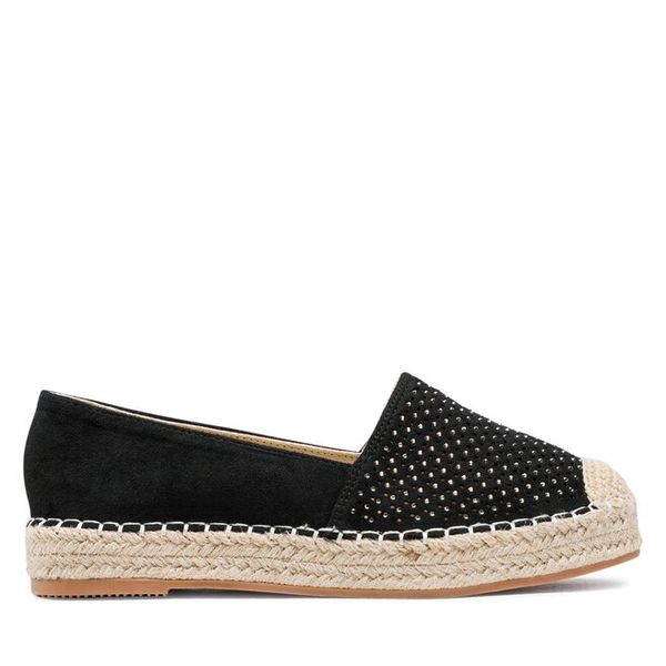 Espadryle Jenny Fairy. Czarne espadryle damskie Jenny Fairy, bez wzorów, bez obcasa, bez zapięcia. Za 89.99 zł.