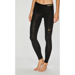 Nike - Legginsy. Szare legginsy damskie Nike, z dzianiny. Za 179.90 zł.