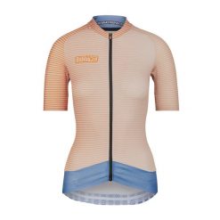 Damski jersey Bioracer Epic. Brązowe koszulki sportowe damskie BIORACER, bez wzorów, z jersey, bez kołnierzyka, bez ramiączek, rowerowe. Za 443.00 zł.