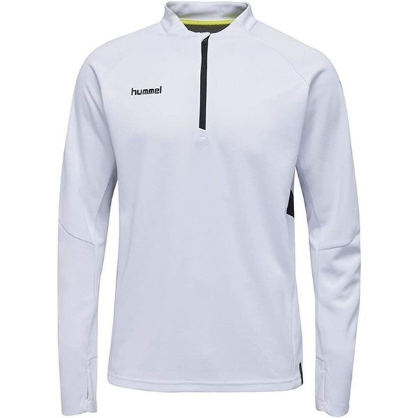 Hummel Tech Move Hoodie Biała L - Sportowa i Funkcjonalna. Białe bluzy męskie Hummel, l, bez wzorów, z elastanu, bez kaptura. Za 200.99 zł.