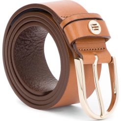 Pasek Damski TOMMY HILFIGER - Classic Belt 3.5 AW0AW05885 75 262. Brązowe paski damskie Tommy Hilfiger, w paski, ze skóry. Za 229.00 zł.