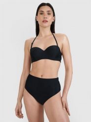 4F Góra od bikini damska - czarna XL. Czarne bikini damskie 4f, na lato, uniwersalny, bez wzorów. W wyprzedaży za 39.99 zł.