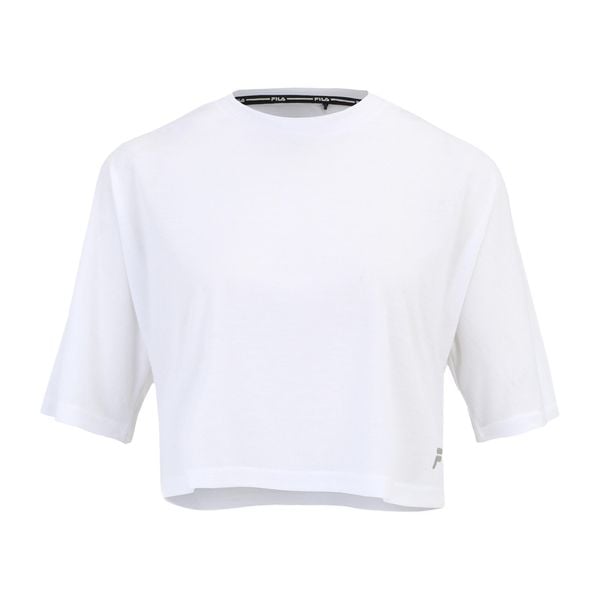 Koszulka damska FILA Recanati. Białe koszulki sportowe damskie Fila, xs, bez wzorów, sportowe, bez kołnierzyka. Za 69.99 zł.