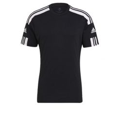 Koszulka treningowa męska adidas Squadra 21 Jersey Short Sleeve. Białe koszulki sportowe męskie Adidas, m, bez wzorów, z jersey, bez kołnierzyka, bez ramiączek, do piłki nożnej. Za 59.99 zł.