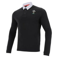 Bawełniana koszulka polo Pays de galles rugby 2020/21. Białe koszulki polo męskie Macron, m, bez wzorów, z bawełny, eleganckie, bez ramiączek. Za 220.00 zł.