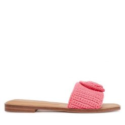 Klapki Aldo. Czerwone klapki damskie Aldo, bez wzorów, bez obcasa. Za 219.99 zł.