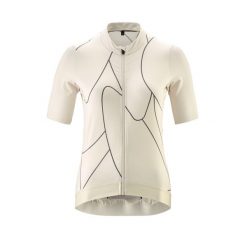 Damski kostium kąpielowy z nadrukiem Gonso. Szare koszulki sportowe damskie Gonso, bez wzorów, bez kołnierzyka, bez ramiączek, rowerowe. Za 472.50 zł.