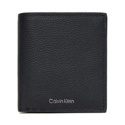 Portfel Calvin Klein. Czarne portfele męskie Calvin Klein, bez wzorów. Za 233.99 zł.