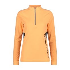 Damski top treningowy z zamkiem błyskawicznym CMP. Brązowe bluzy sportowe damskie CMP, bez wzorów, bez kaptura. Za 340.00 zł.