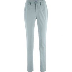 Spodnie z bengaliny ze stretchem wyszczuplające STRAIGHT bonprix srebrnoszary. Spodnie materiałowe damskie bonprix. Za 59.99 zł.
