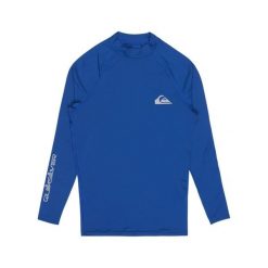 Koszulka surfingowa z długim rękawem UPF 50 dla Mężczyzn EVERYDAY Niebieski. Niebieskie bluzki z długim rękawem męskie Quiksilver, m, bez wzorów, z elastanu, bez kołnierzyka. Za 149.99 zł.