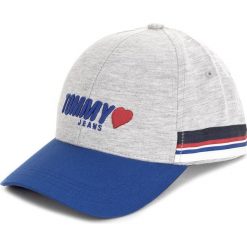 Czapka z daszkiem TOMMY JEANS - Tjw Heart Jersey Cap AW0AW05338 004. Szare czapki i kapelusze damskie Tommy Jeans, z jeansu. W wyprzedaży za 129.00 zł.