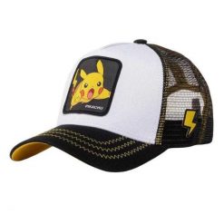 Męska Czapka Z Daszkiem Pokemon Pikachu Two Tone Trucker Cap. Czarne czapki i kapelusze męskie CapsLab, bez wzorów. Za 185.99 zł.
