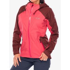 Kurtka przeciwdeszczowa damska Columbia Mazama Trail Shell. Czerwone kurtki damskie Columbia, bez wzorów, bez kaptura, trekkingowe. Za 634.99 zł.