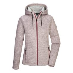 Bluza damska z kapturem Killtec Kow 5 Kntflc. Czerwone bluzy damskie KILLTEC, l, bez wzorów, z materiału, z kapturem. Za 307.55 zł.