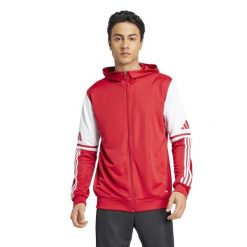 Bluza dresowa z kapturem adidas Squadra25. Białe bluzy męskie Adidas, xl, bez wzorów, z dresówki, z kapturem. Za 152.99 zł.