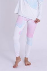 Damskie legginsy termoaktywne Watercolour. Niebieskie bielizna termoaktywna damska OOSC, s, bez wzorów, z materiału, długie, na fitness i siłownię. Za 269.99 zł.