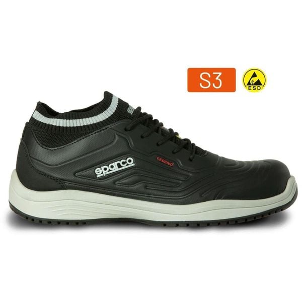 Buty sportowe Sparco Spoiler Esd S3 Src SPOILER ESD S3 SRC. Czarne obuwie sportowe damskie Sparco, bez wzorów, z materiału, trekkingowe. Za 190.00 zł.
