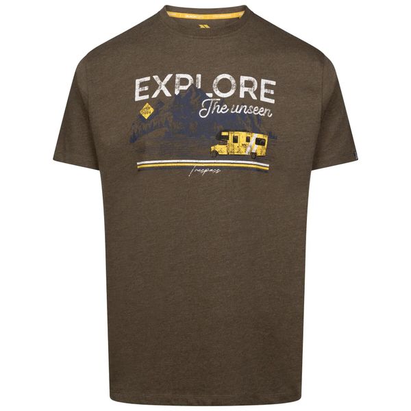 T-shirt Trespass Thelon. Zielone t-shirty męskie Trespass, m, bez wzorów, z bawełny, eleganckie, bez kołnierzyka. Za 91.00 zł.