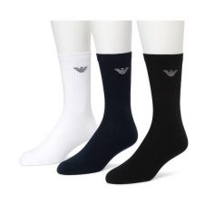 Skarpety męskie Emporio Armani Calza 3-Pack. Białe skarpety męskie EMPORIO ARMANI CONNECTED, bez wzorów. Za 99.00 zł.