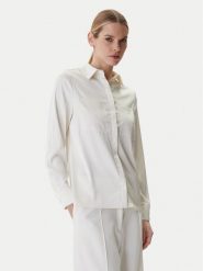 Guess Koszula W5RH40 WFQC2 Écru Regular Fit. Bluzki damskie Guess, l, z aplikacjami, z syntetyku, bez kołnierzyka, bez ramiączek. Za 479.99 zł.