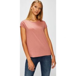 Roxy - Top. Czerwone t-shirty damskie Roxy, s, bez wzorów, z bawełny, casualowe, bez kołnierzyka. W wyprzedaży za 69.90 zł.