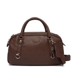 Torebka Guess. Brązowe torebki do ręki damskie Guess, z aplikacjami, klasyczne, bez dodatków. Za 679.99 zł.