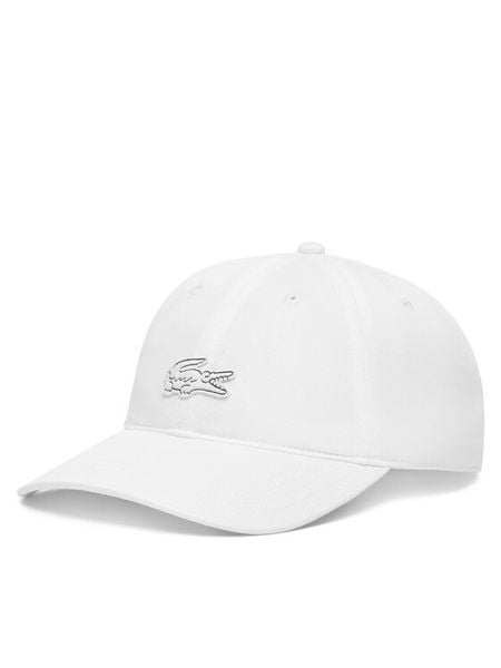 Lacoste Czapka z daszkiem RK1910 Biały. Białe rękawiczki męskie Lacoste, bez wzorów, z bawełny. Za 245.99 zł.