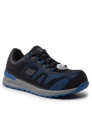 Skechers Półbuty Bulklin 77180EC/BLU Czarny. Czarne półbuty na co dzień męskie Skechers, z tworzywa sztucznego, bez zapięcia. Za 319.99 zł.
