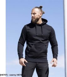 Ardon ARDON RIVARY - Męska bluza kangurek elastyczny śćiągacz pa i rękawy 65 % bawełna, 35 % poliester, 320 g/m2 - czarny H6707 2XL. Czarne bluzy męskie Ardon, m, bez wzorów, z bawełny, bez kaptura. Za 127.15 zł.