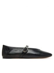 Nokwol Baleriny Lova Czarny. Czarne baleriny damskie Nokwol, bez wzorów, ze skóry, bez obcasa. Za 499.99 zł.